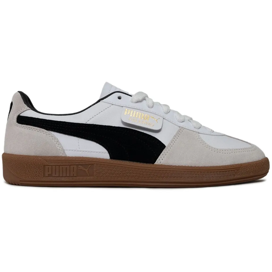 Puma Men's Palermo Leather Shoes - White Vapor / Grey Gum