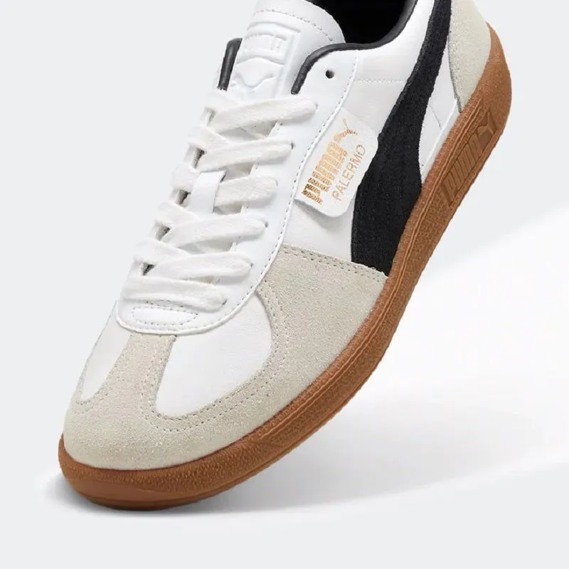 Puma Men's Palermo Leather Shoes - White Vapor / Grey Gum