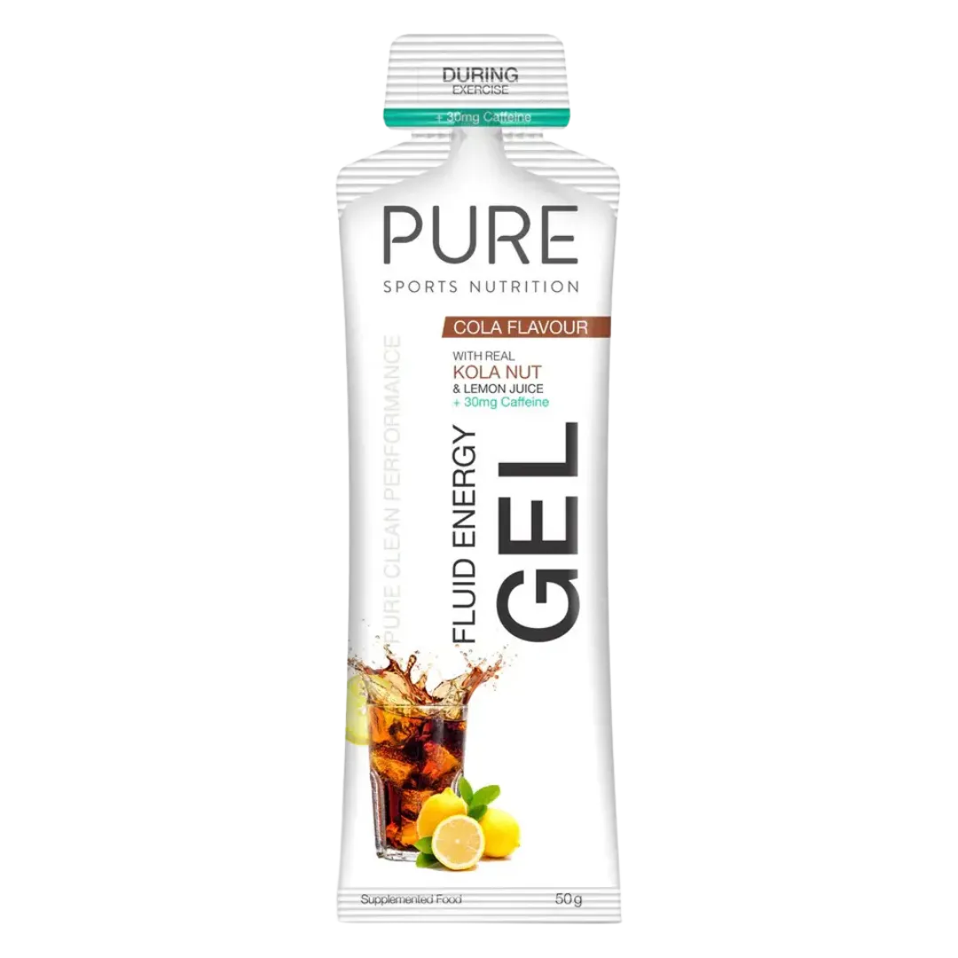 Pure Sports Nutrition - Fluid Energy Gels - Cola (with caffeine)