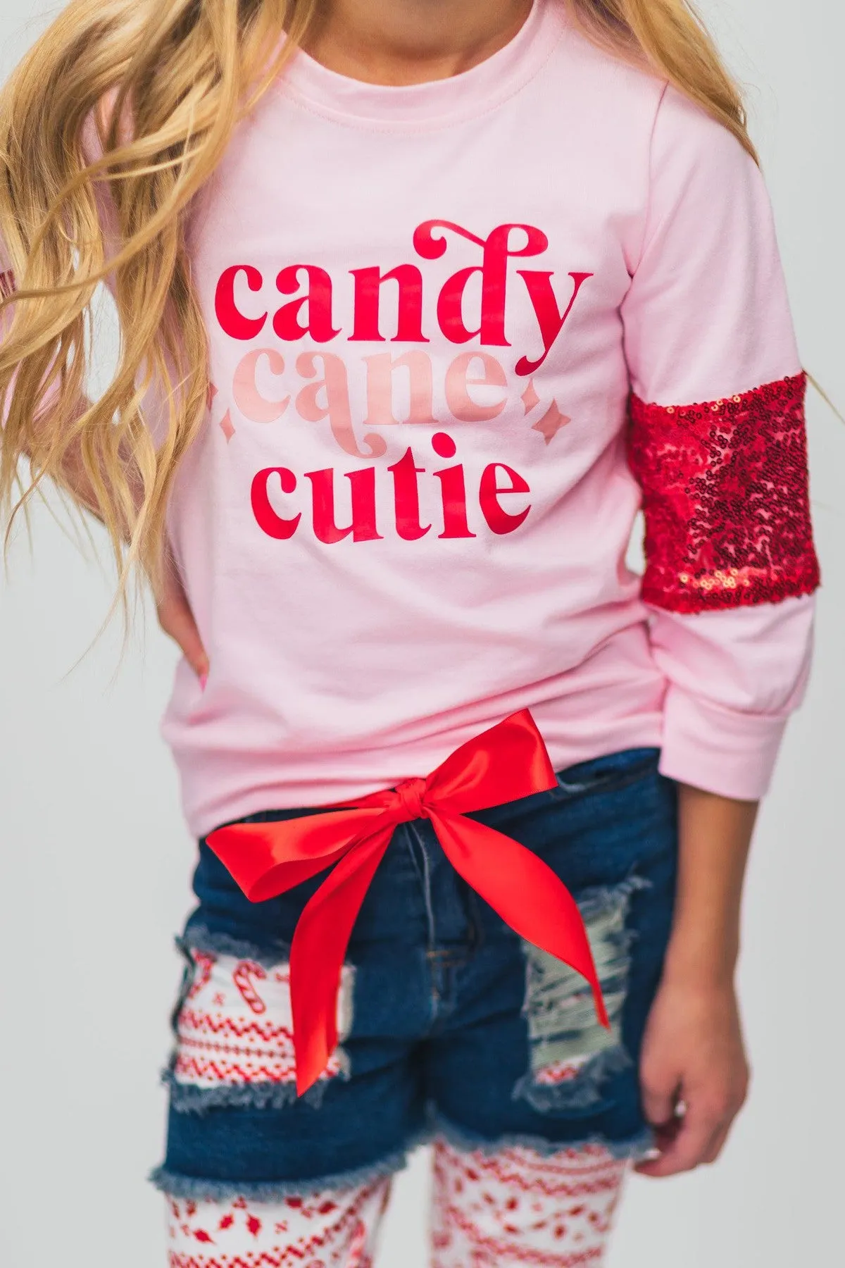 "Candy Cane Cutie" Legging & Short Set