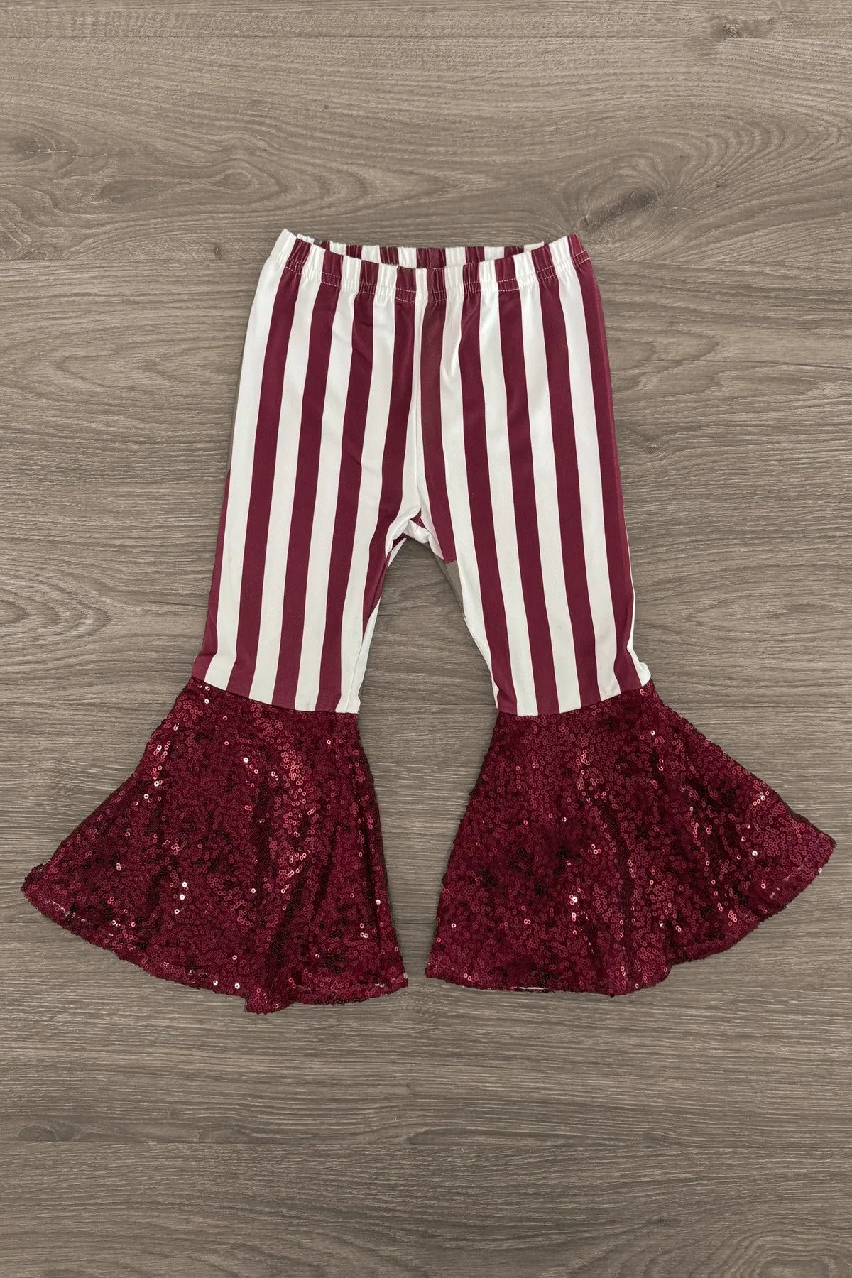 "Kinda Sweet Kinda Sassy" Striped Sequin Bell Bottom Set