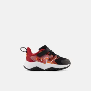 Rave Run v2 Kid's Athletic Trainer - Black with True Red and Blaze Orange