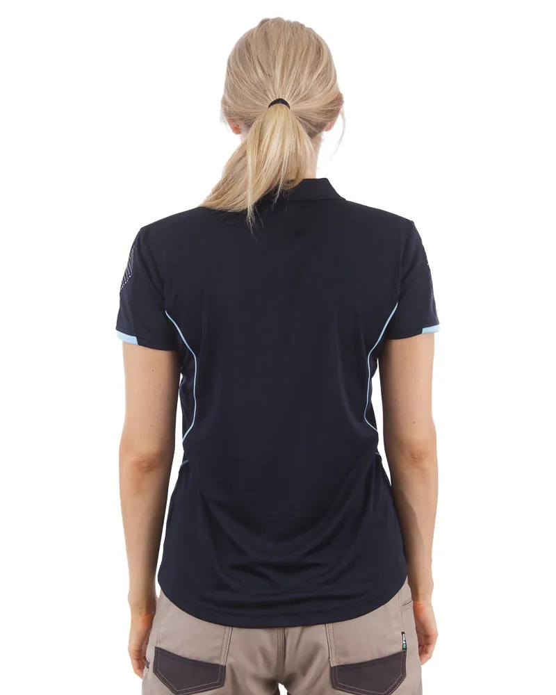 Razor Ladies Polo - Navy/Sky