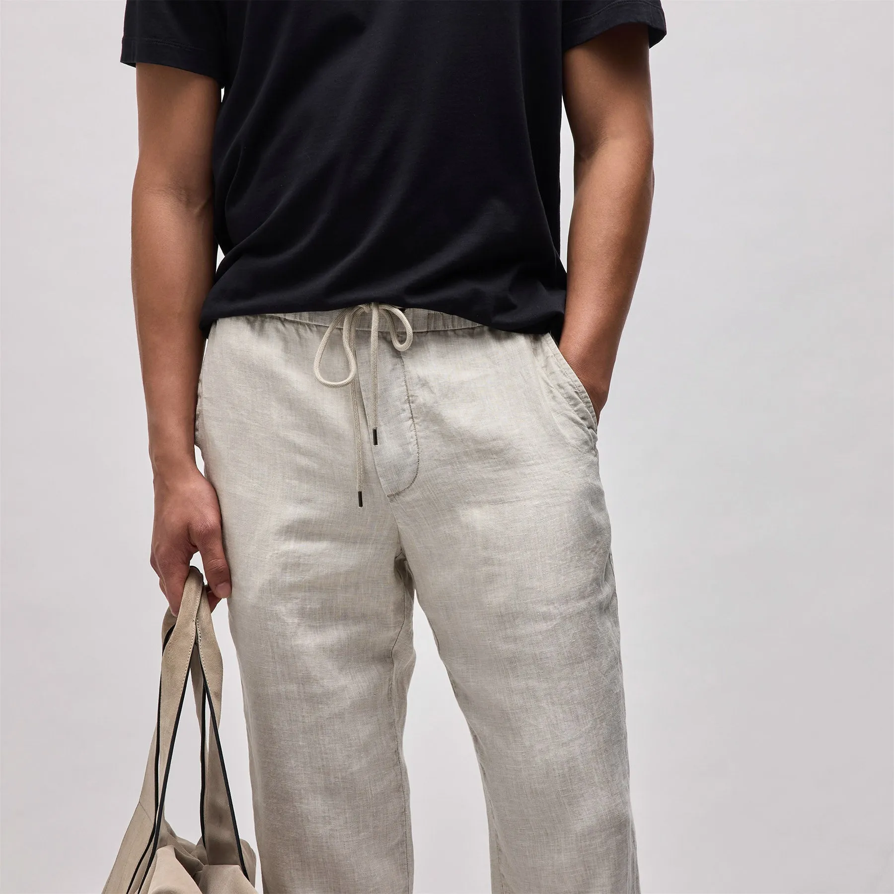 Relaxed Linen Pant - Salt Pigment