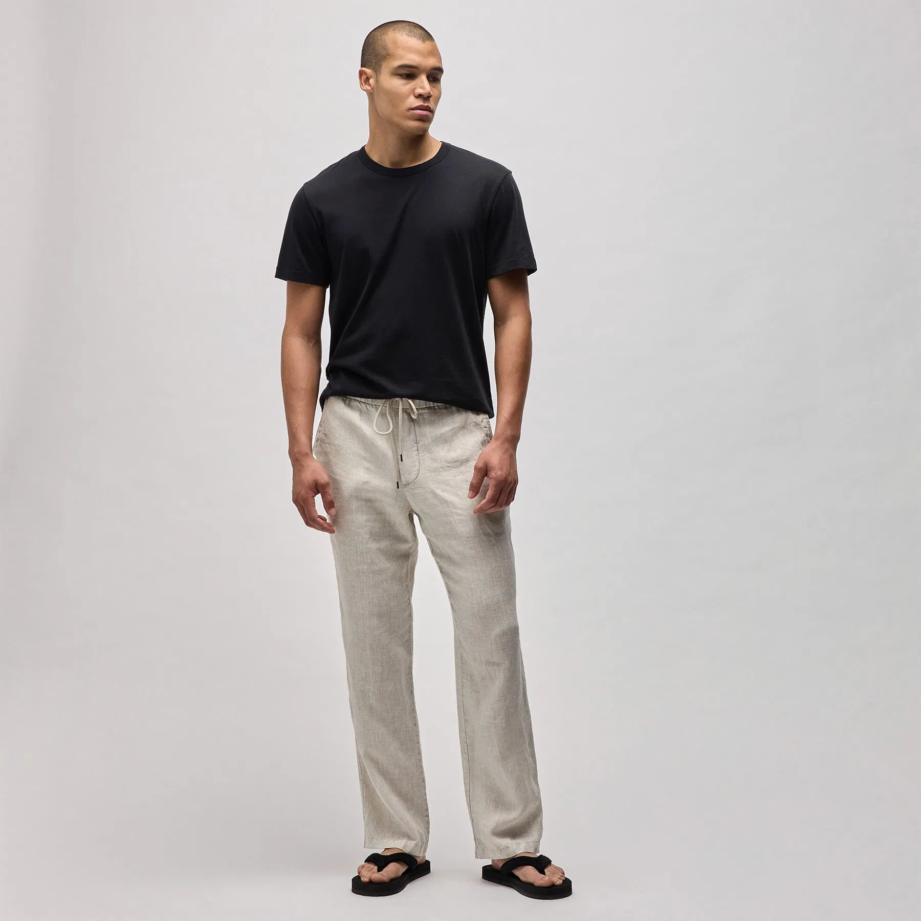 Relaxed Linen Pant - Salt Pigment