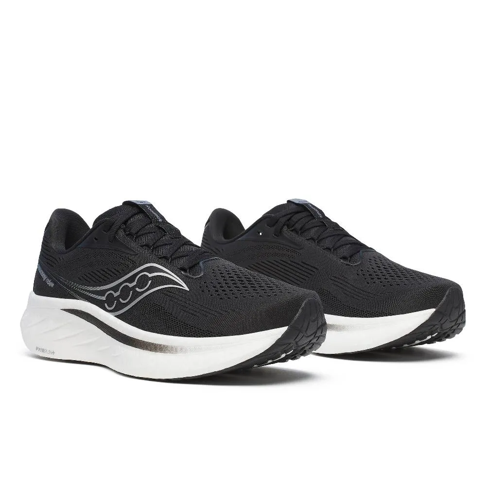 Saucony Ride 18 (Mens) - Black/White