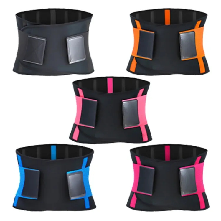 SBR Neoprene Sports Protective Gear Support Waist Protection Belt, Size:XS(Black)