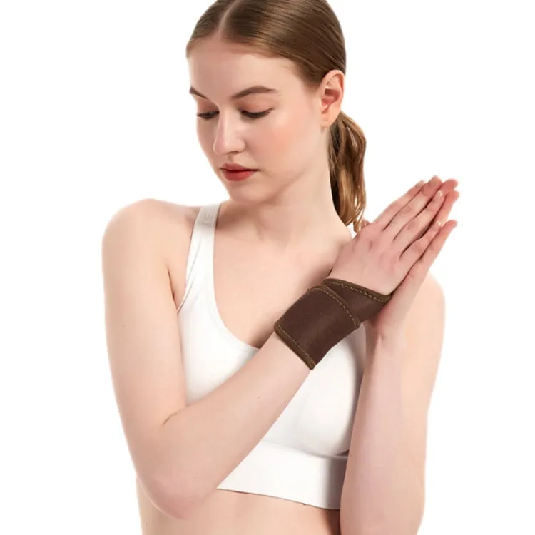 Self-Heating And Anti-Sprain Wiist Brace(Brown)