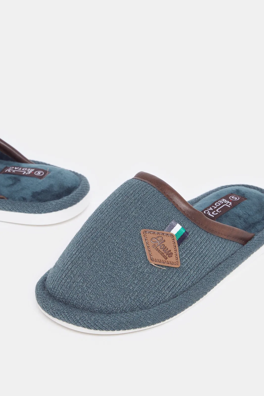 Senior Boys Olive Mule Slippers