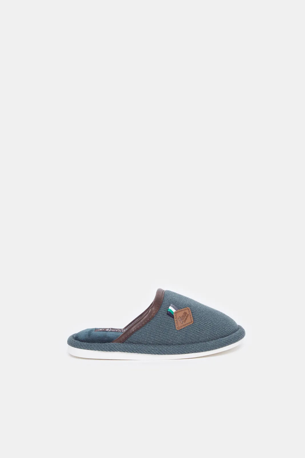 Senior Boys Olive Mule Slippers