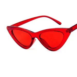 Sexy Ladies Cat Eye Sunglasses Women Vintage Sun Glasses(Red)