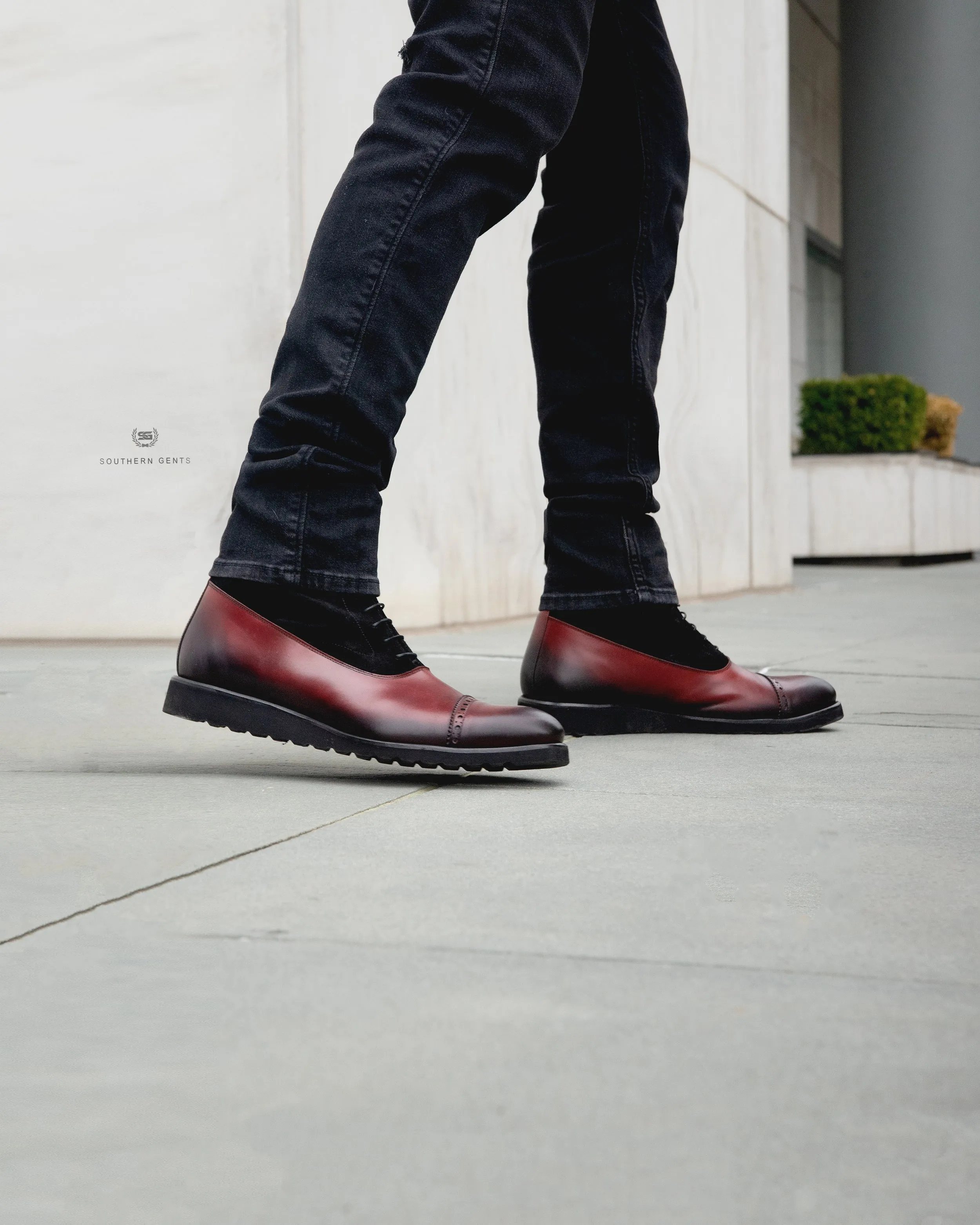 SG Logan High Top Boots V1 – Cherry   Black