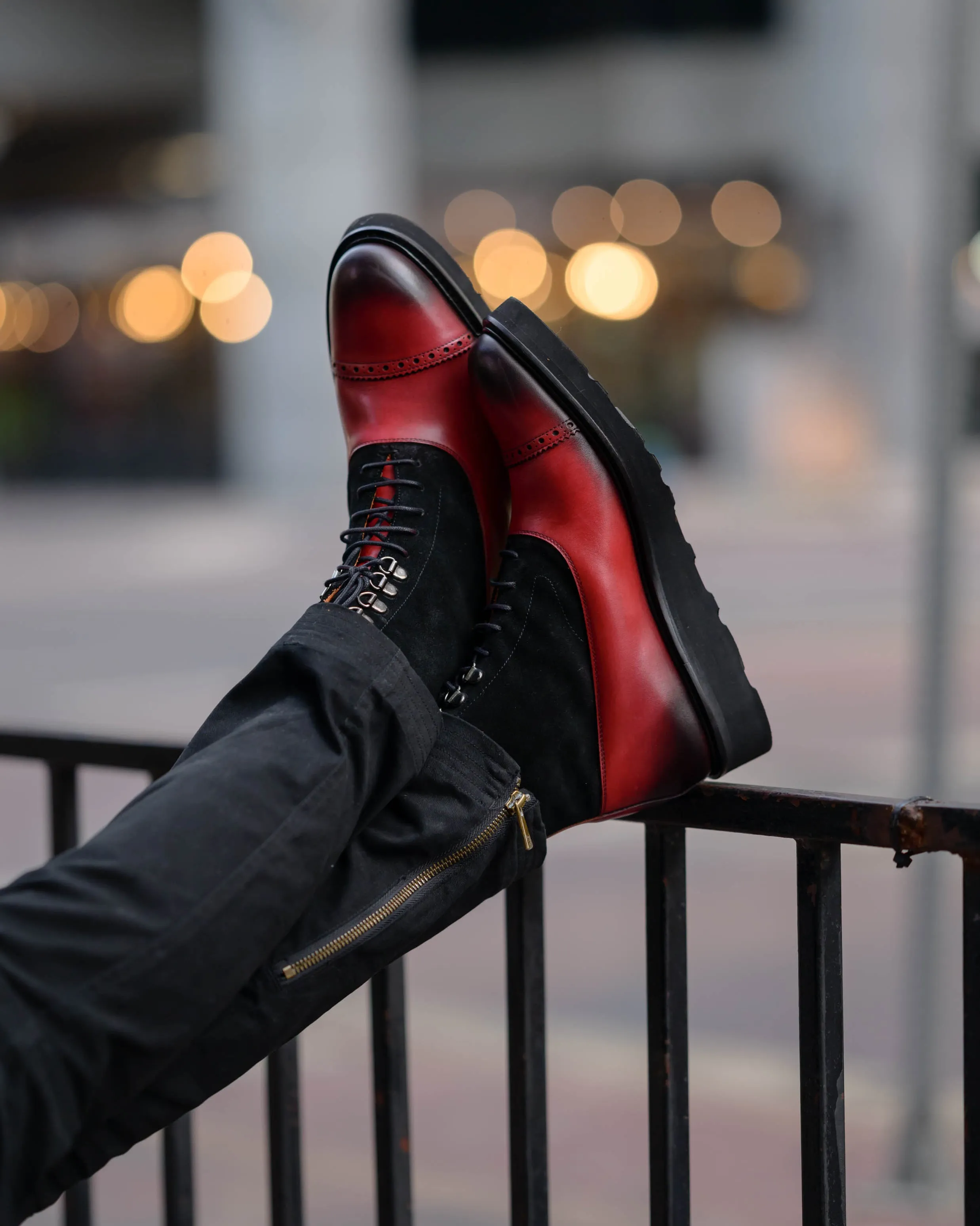 SG Logan High Top Boots V2 – Cherry   Black