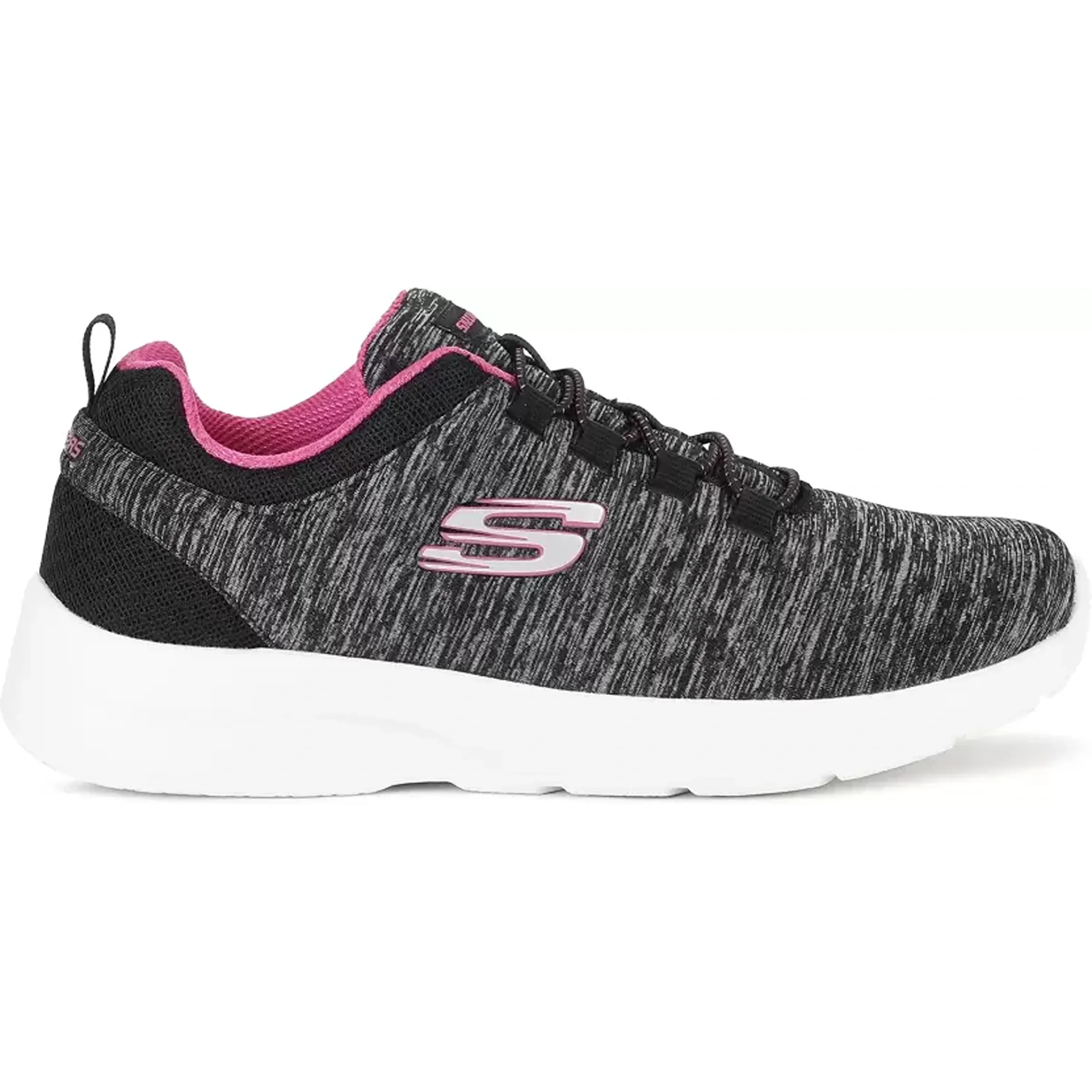 SKECHERS DYNAMIGHT 2.0- IN A FLASH Running Shoes For Women  (Black, Grey) (12965-BKHP)