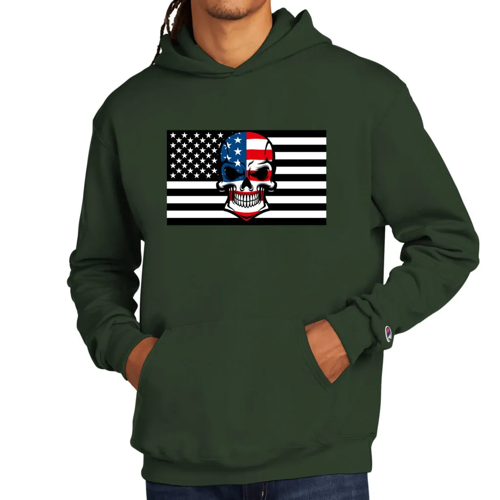 Skull Flag Men's Champion Hoodie - Ships from The US