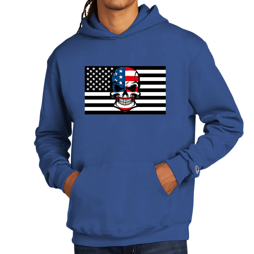 Skull Flag Men's Champion Hoodie - Ships from The US