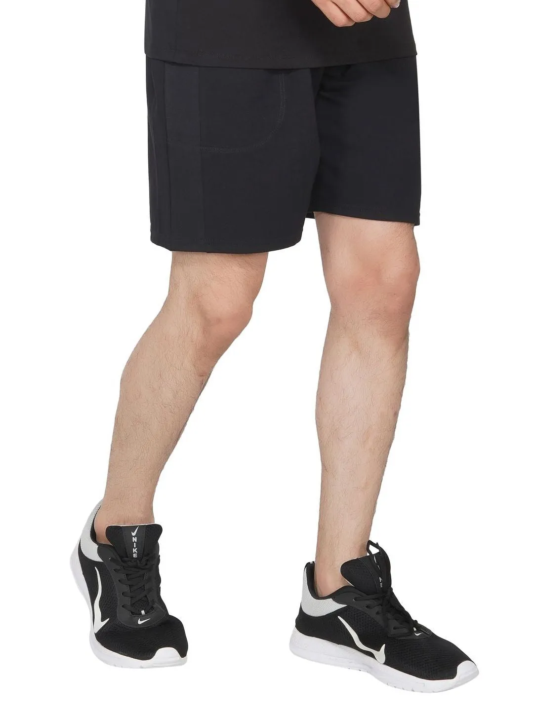 SLAY. Men's Activewear Black Sports Shorts