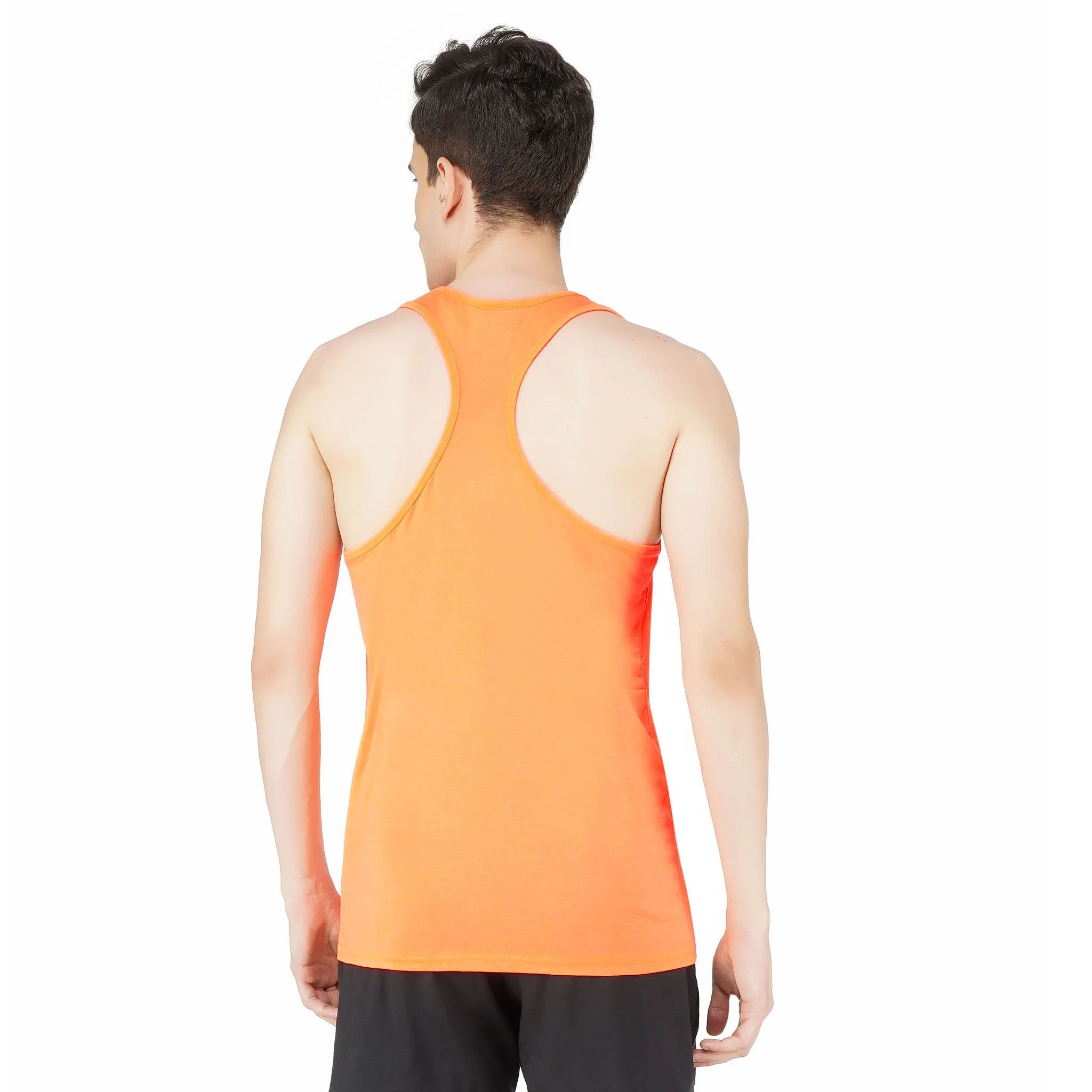 SLAY. Sport Men's Neon Orange Printed Vest