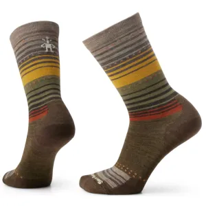 Smartwool Everyday Stitch Stripe Zero Cushion Military Olive Crew Socks (Unisex)