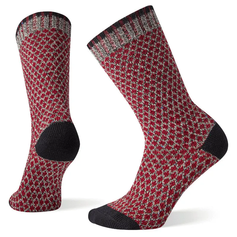 Smartwool Popcorn Polka Dot Socks Black/Tibetan Red (Women's)