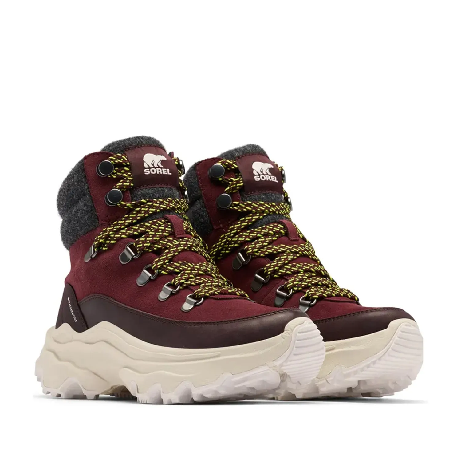 Sorel Women's Kinetic Breakthru Conquest WP in New Cinder, Bloodstone