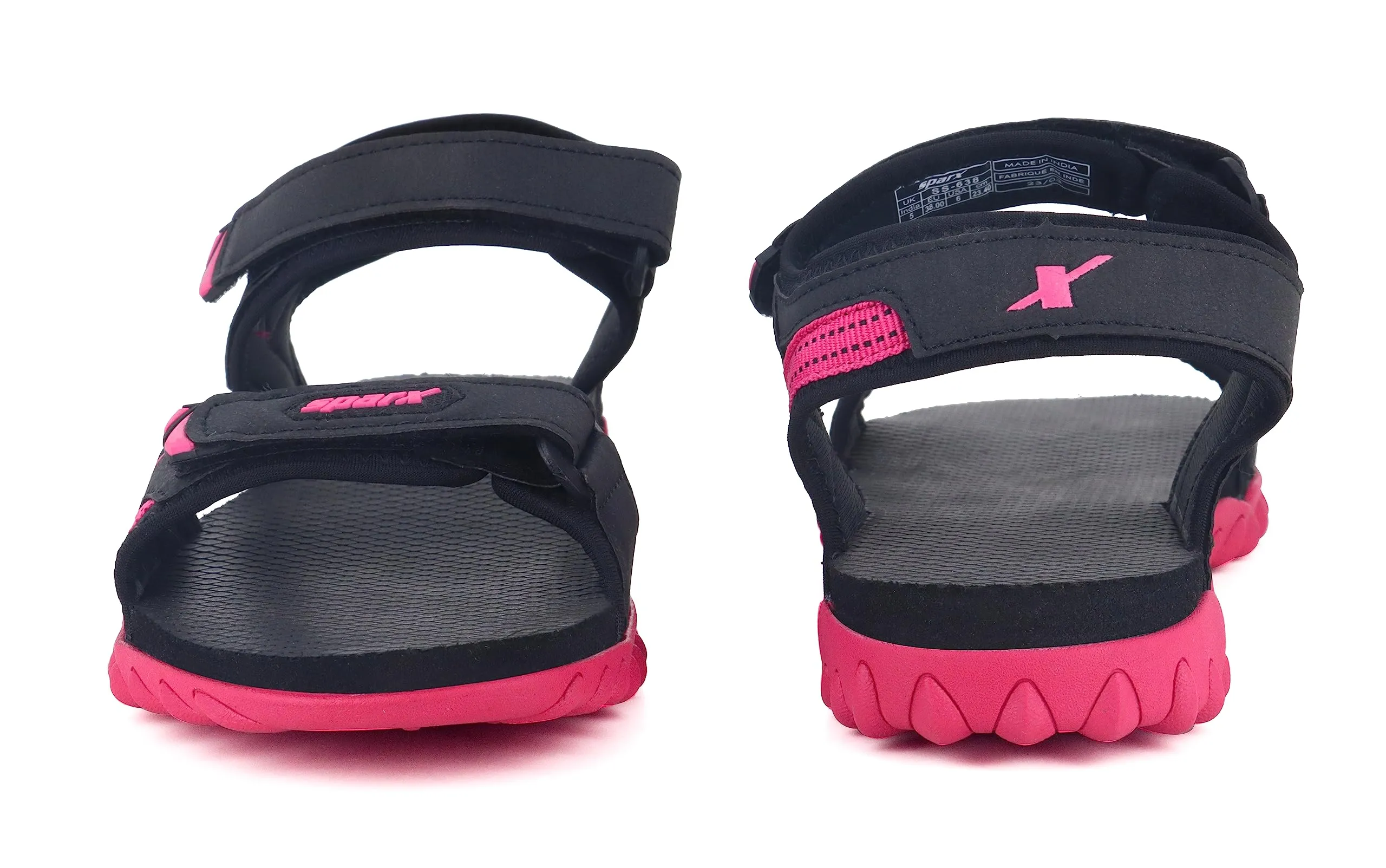 Sparx Women's Black Pink Sport Sandal-7 Kids UK (SS0638L)