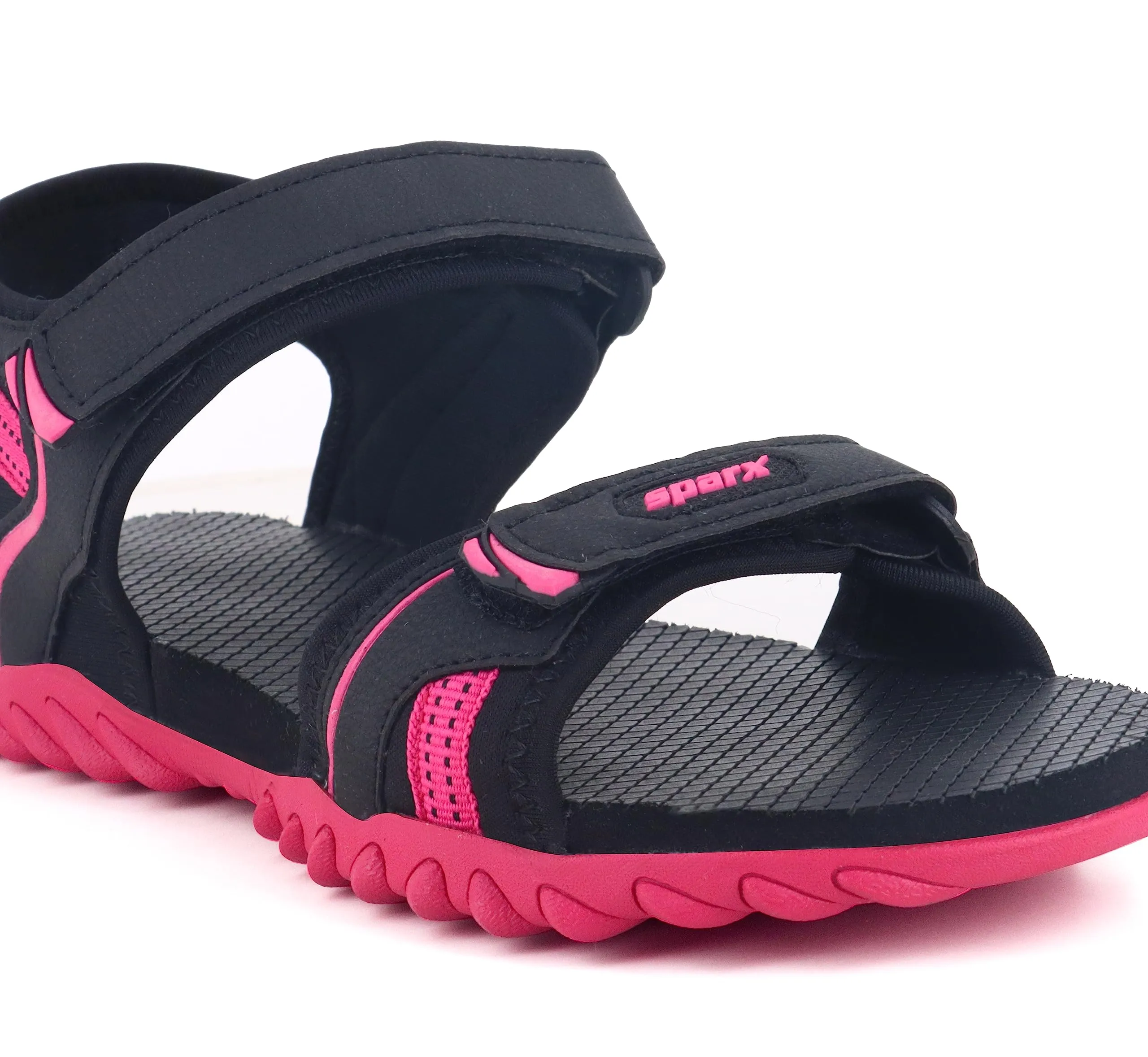 Sparx Women's Black Pink Sport Sandal-7 Kids UK (SS0638L)