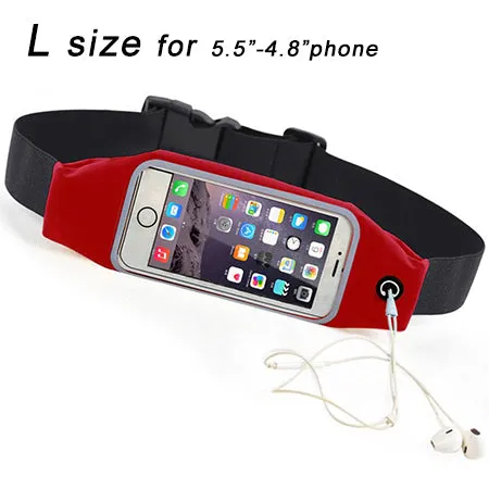 Sport Belt For XOLO Mobile SmartPhone 3.7"-6" Universal Running Bag Waist Pocket Case Cover 5.5" Gym Jog Waterproof Workout Case