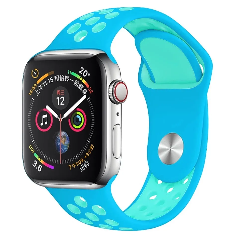 Sport Silicone Band For Apple Watch Multiple Colors Available