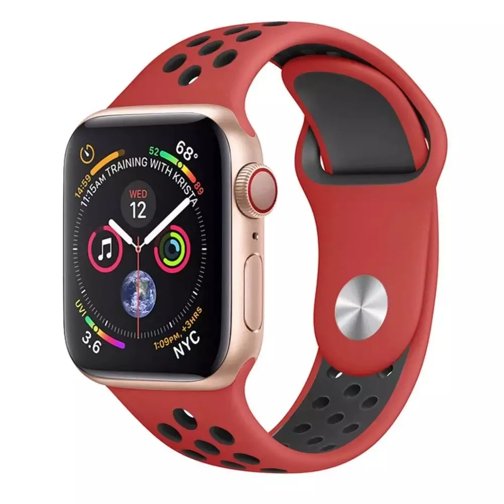 Sport Silicone Band For Apple Watch Multiple Colors Available