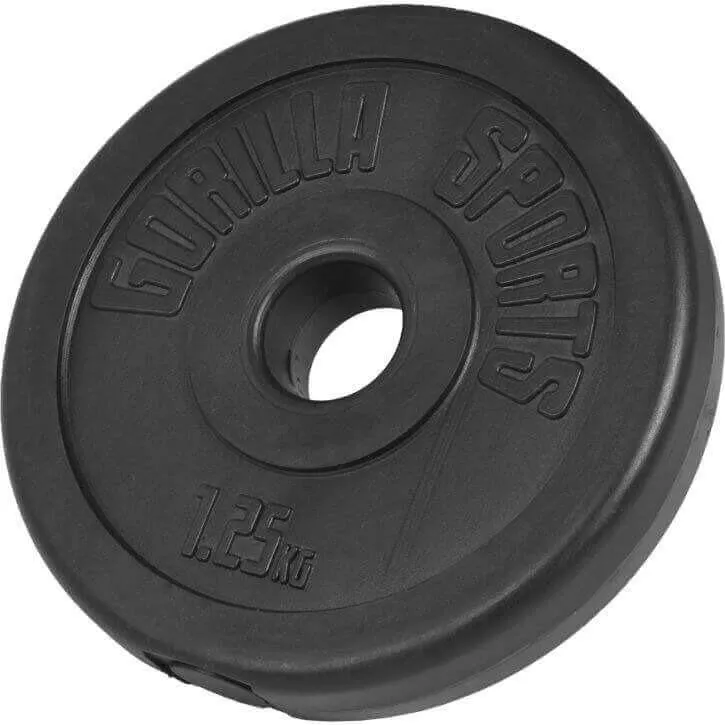 Squat Rack with 47.5KG Vinyl EZ Curl Weight Set