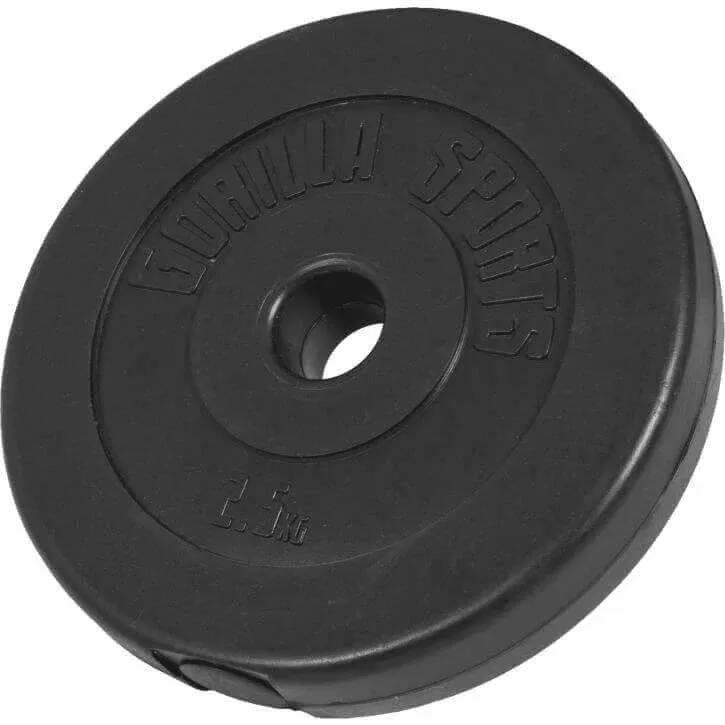 Squat Rack with 47.5KG Vinyl EZ Curl Weight Set