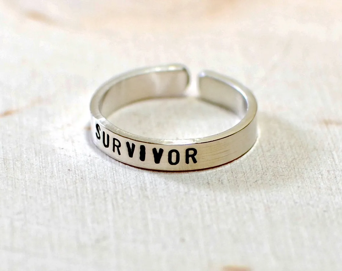 Sterling Silver Cancer Survivor Toe Ring