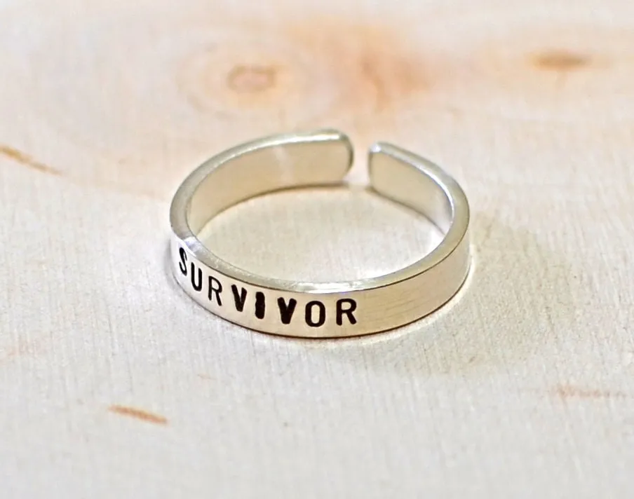 Sterling Silver Cancer Survivor Toe Ring