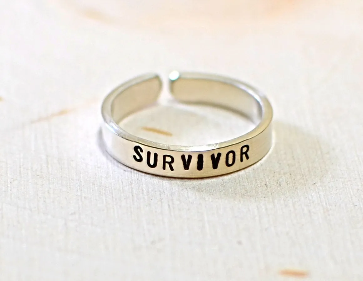 Sterling Silver Cancer Survivor Toe Ring