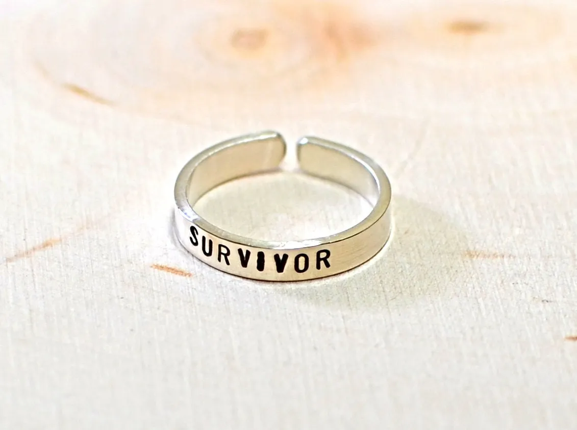 Sterling Silver Cancer Survivor Toe Ring