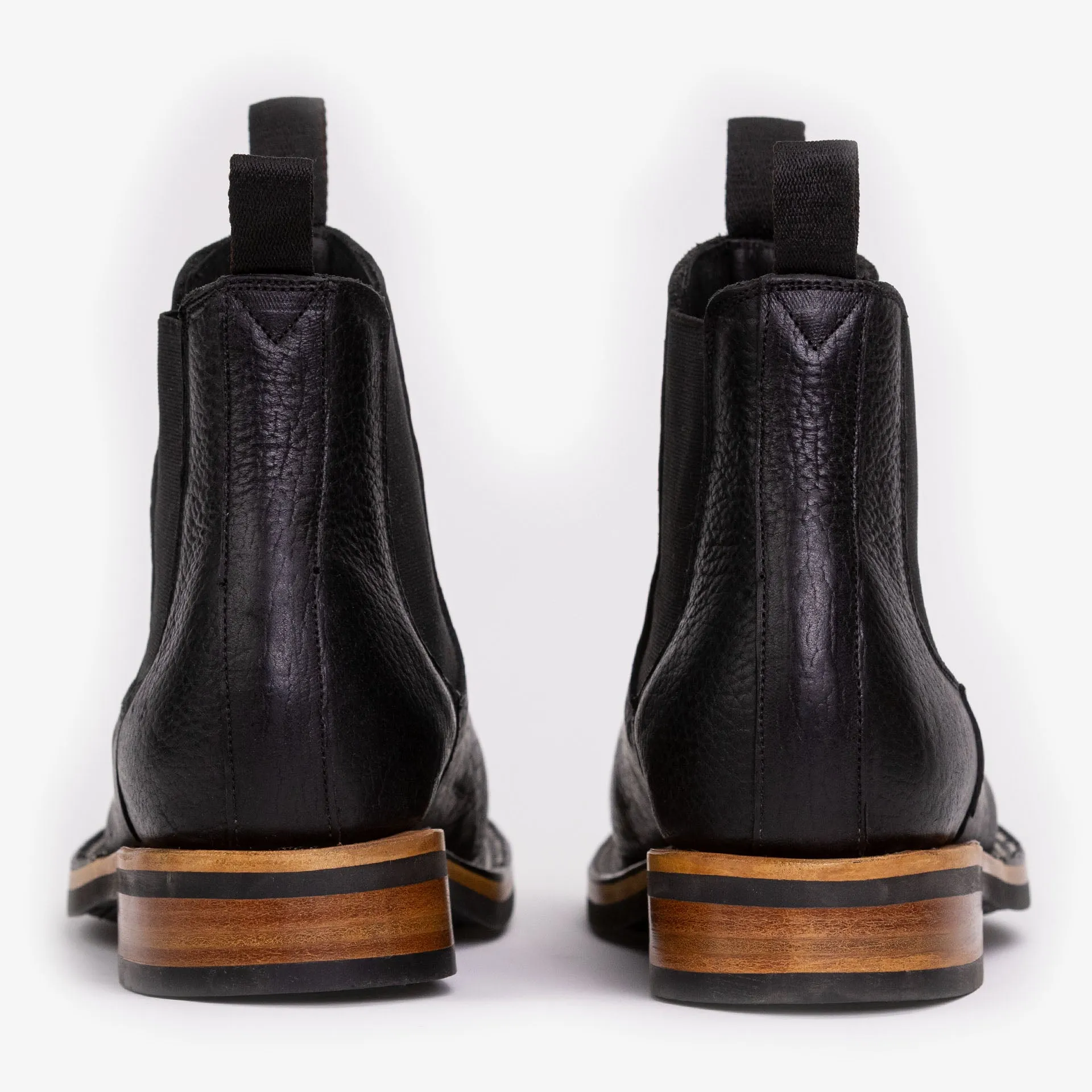 Stitchdown Legion Boot in Black Bison