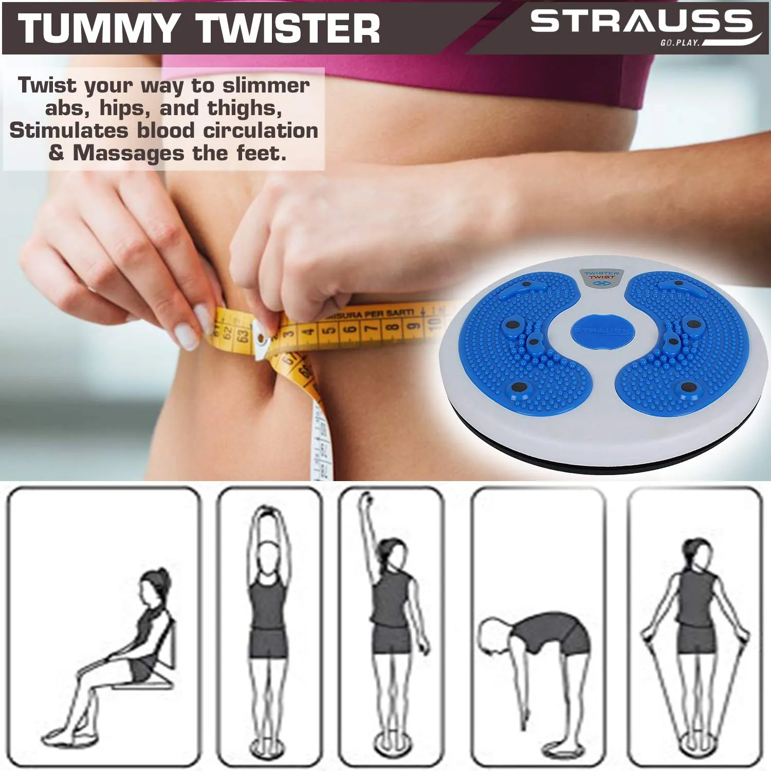 Strauss Tummy Twister With Tummy Trimmer