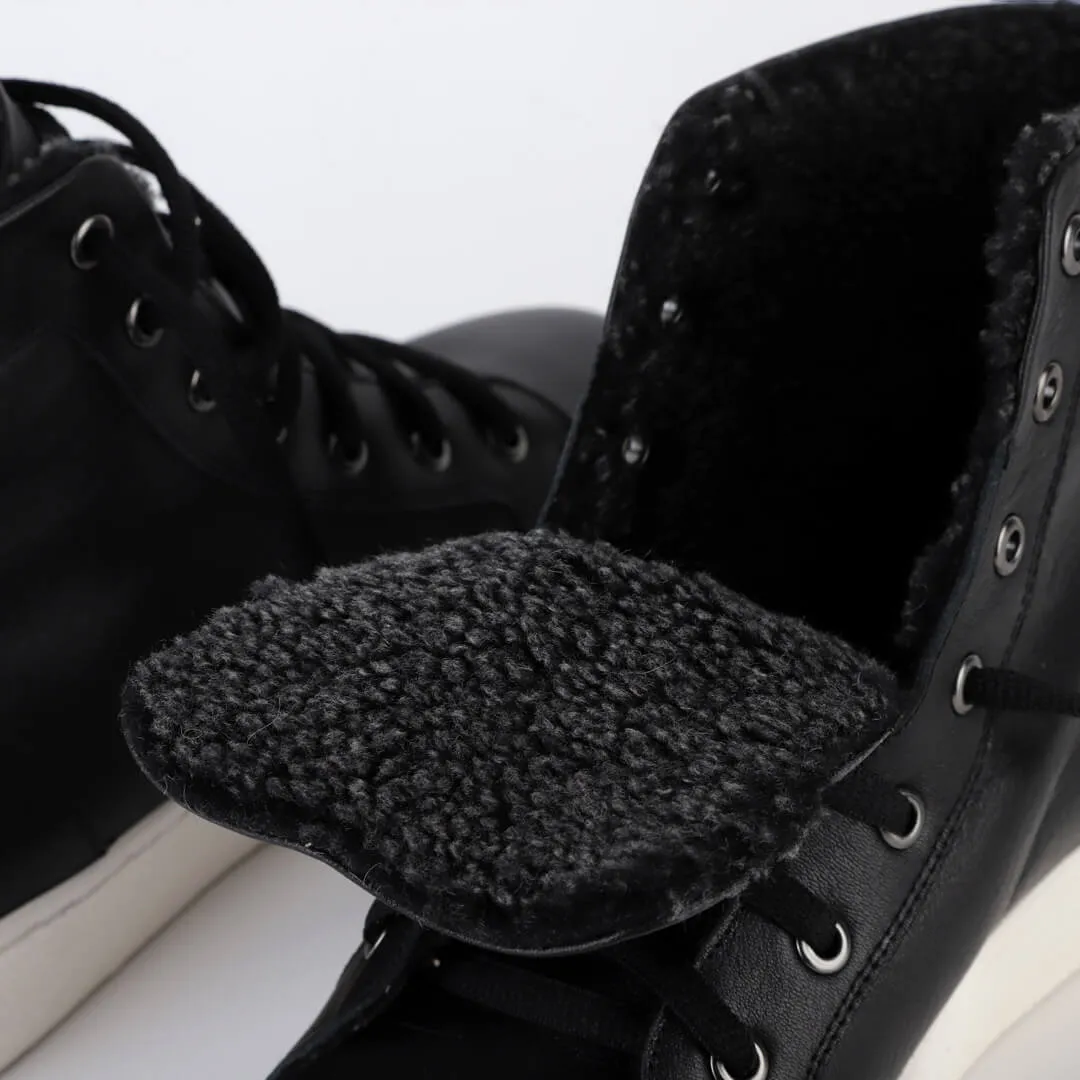 TAIS - fur lined hi-top sneakers