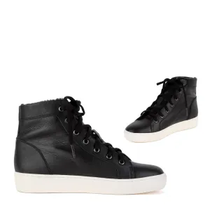 TAIS - fur lined hi-top sneakers