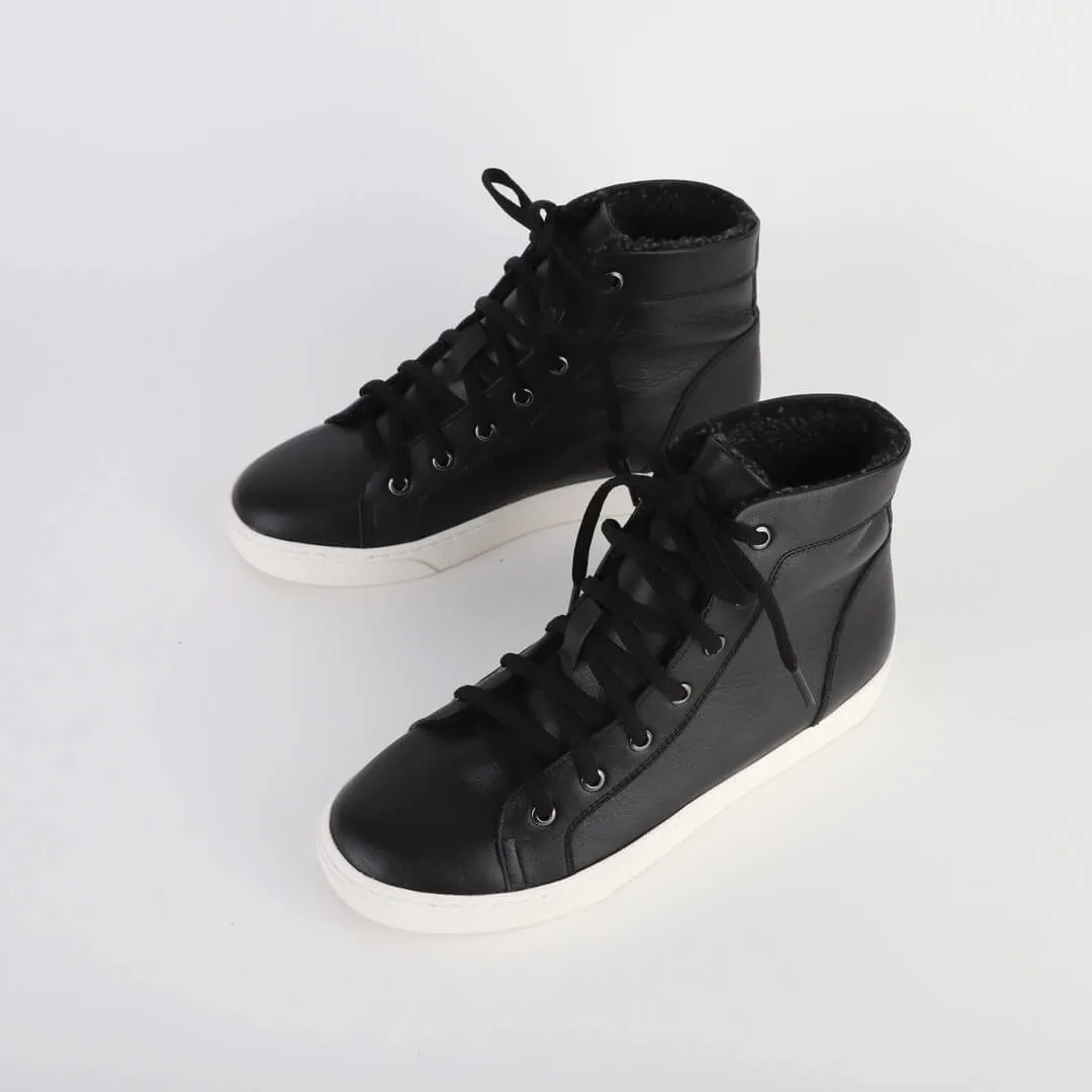 TAIS - fur lined hi-top sneakers