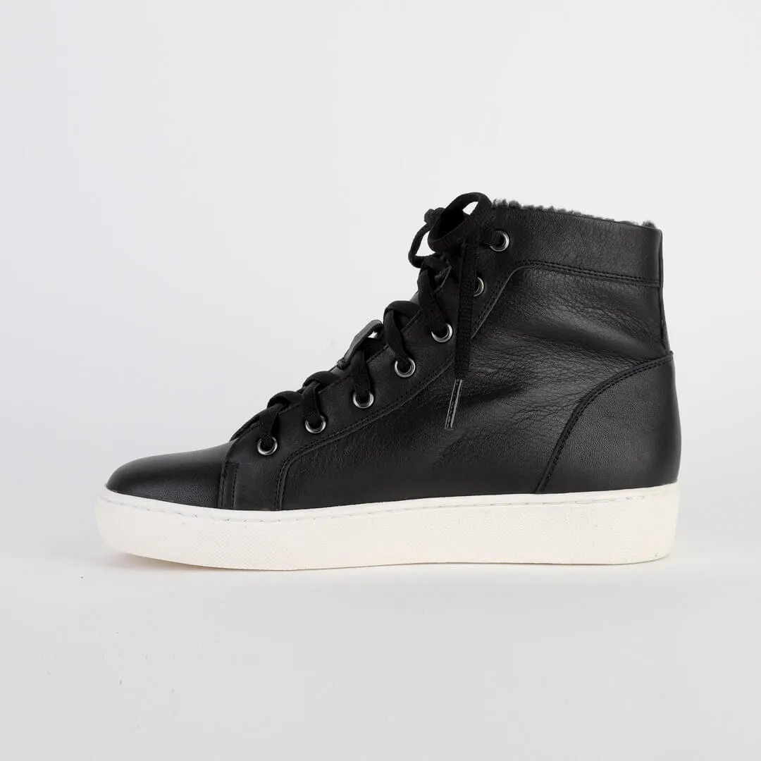 TAIS - fur lined hi-top sneakers