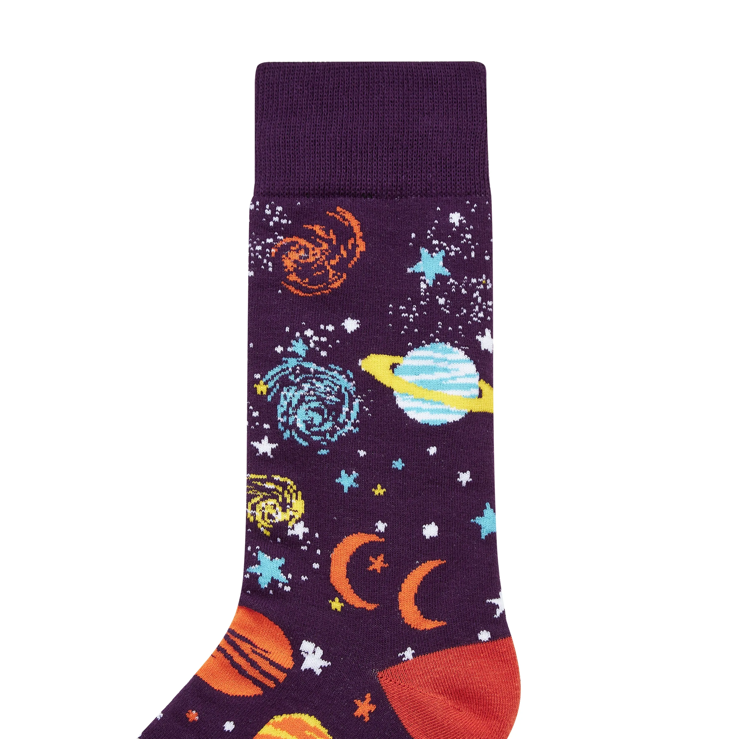 The Cosmos Printed Crew Length Socks