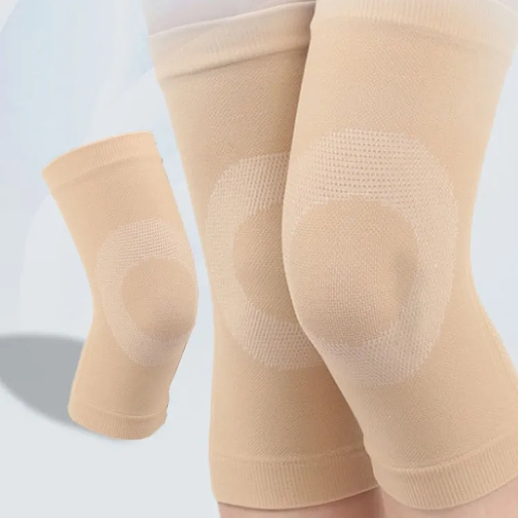 Thin Nylon Stockings Joint Warmth Sports Knee Pads, Specification: M (Black)