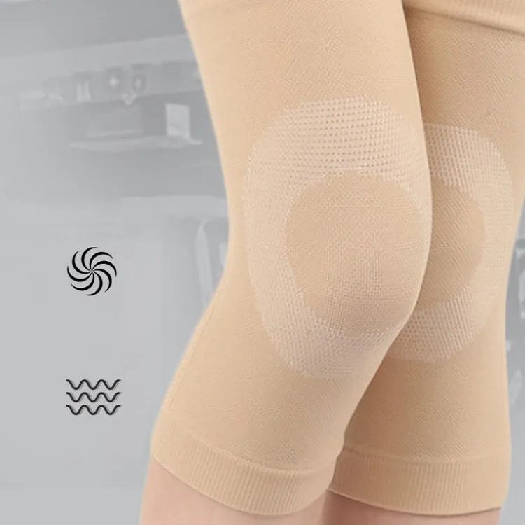 Thin Nylon Stockings Joint Warmth Sports Knee Pads, Specification: M (Black)