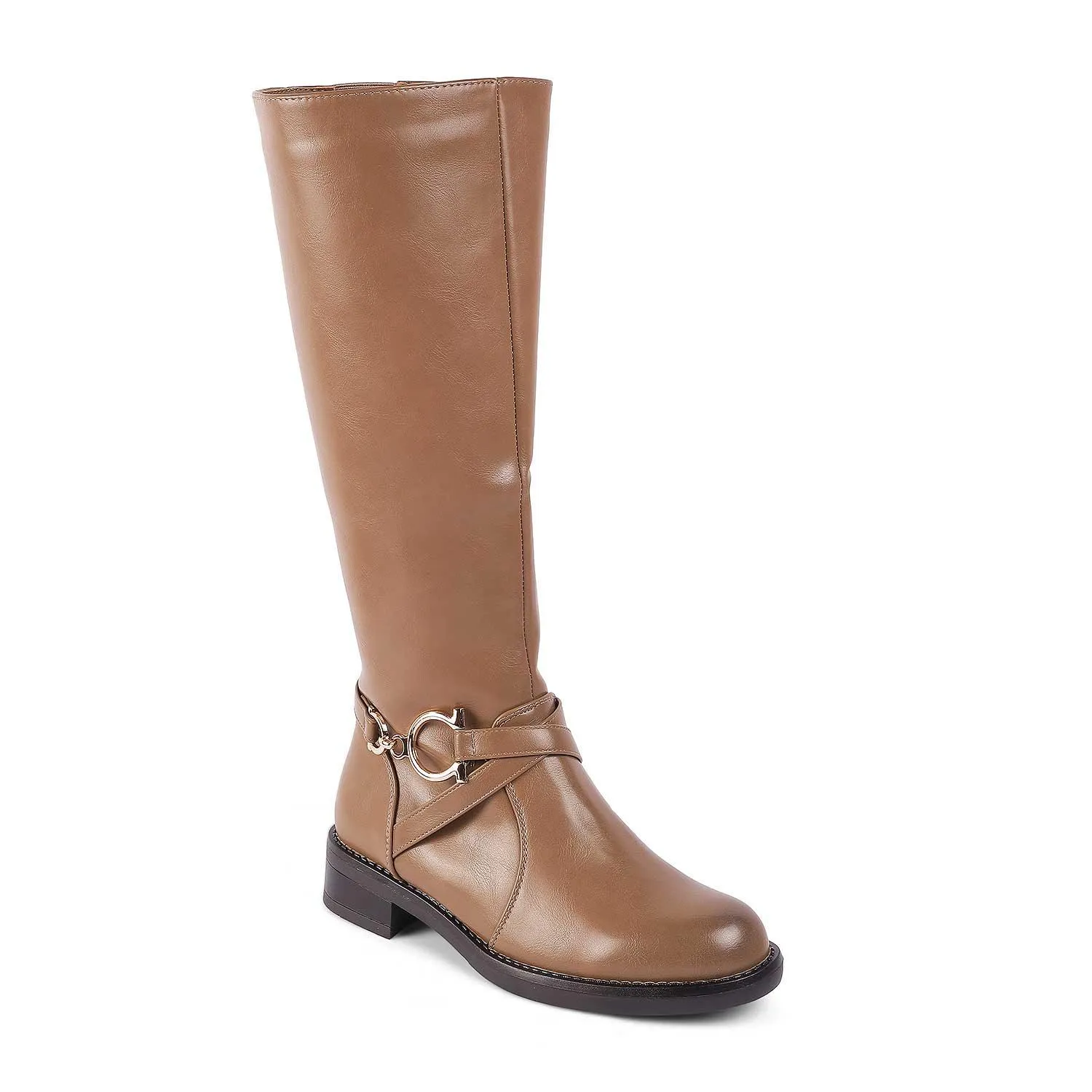 Tresmode Luc Khaki Women's Knee-length Boots