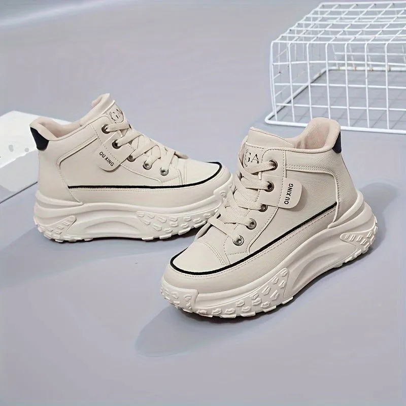 Ultimate Style & Comfort  Soft Sole High Top Platform Sneaker Boots