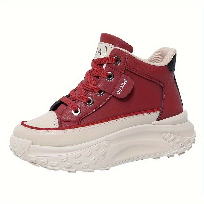 Ultimate Style & Comfort  Soft Sole High Top Platform Sneaker Boots