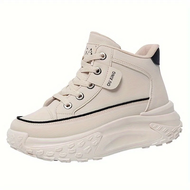 Ultimate Style & Comfort  Soft Sole High Top Platform Sneaker Boots