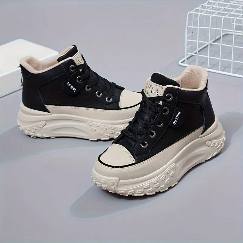 Ultimate Style & Comfort  Soft Sole High Top Platform Sneaker Boots